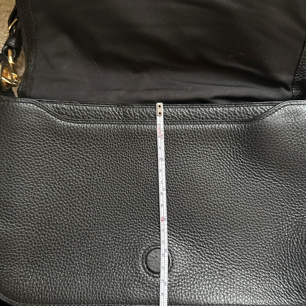 Coach Black Embossed Leather Crossbody Bag - Picture 8 of 9